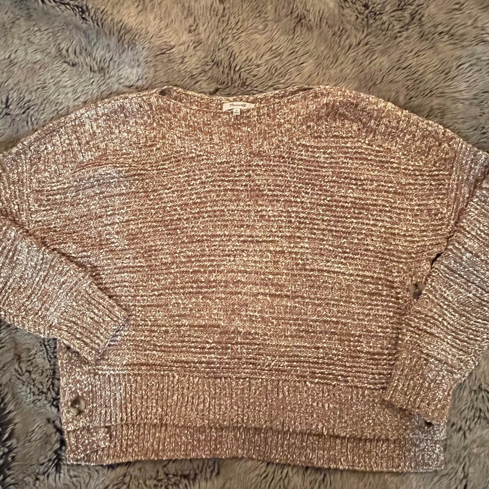 Madewell Sweater with side button details
